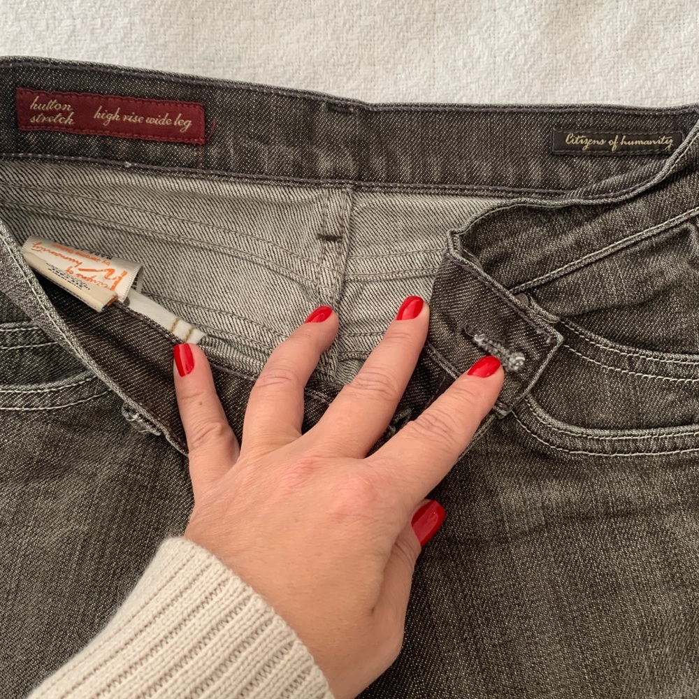 Citizens of humanity high rise wide leg jeans